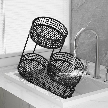 Luxury Multi-Layer Fruit Basket Snack Storage Rack Living Room Coffee Table