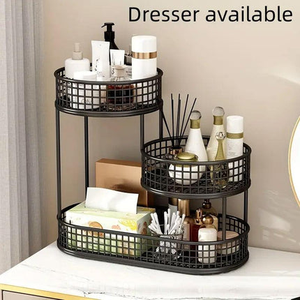 Luxury Multi-Layer Fruit Basket Snack Storage Rack Living Room Coffee Table