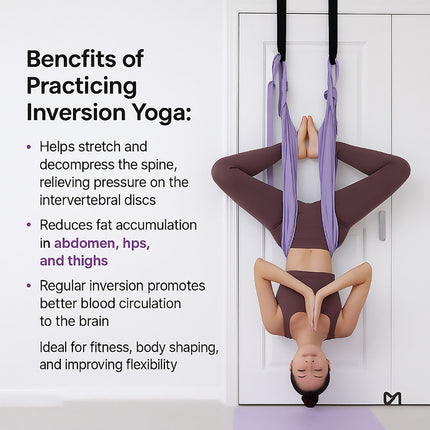 Air Yoga Rope Elastic Stretch Belt Inversion Training Strap Handstand Fitness