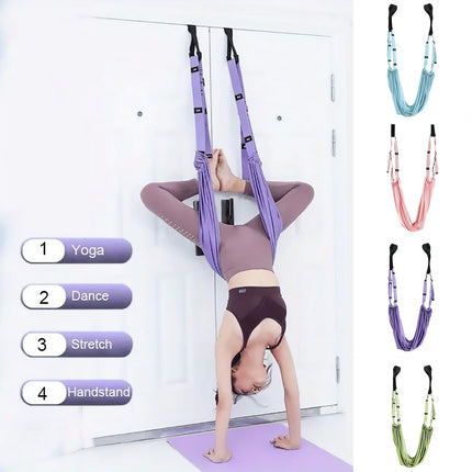 Air Yoga Rope Elastic Stretch Belt Inversion Training Strap Handstand Fitness