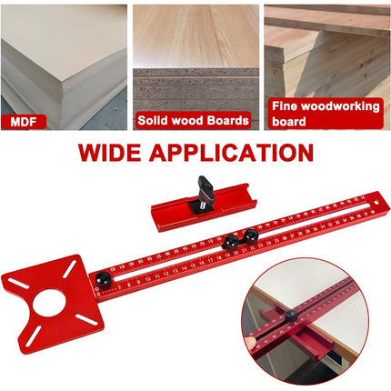 Adjustable Woodworking Upside Down Base Rounding Jig Table Saw Accessory Tool