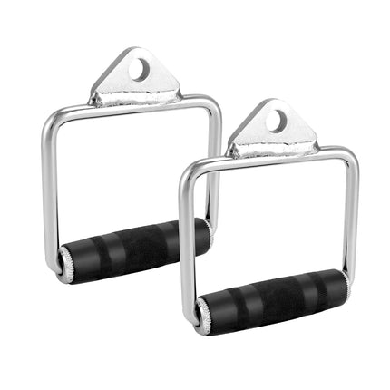 2pcs Metal D-Handle Stirrup Cable Attachments Machine Workout Fitness Gym