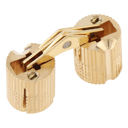 20Pcs Invisible Brass Cylindrical Hinge Concealed Cabinet Door Jewelry Box Use