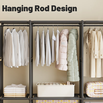 Home Simple Freestanding Multi-Functional Coat Rack Easy Assembly Durable