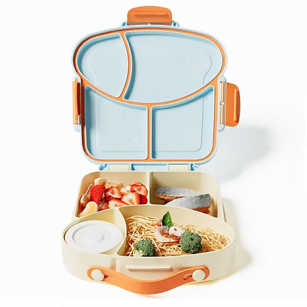 Lunch Box With Compartments Microwave Safe Leak Resistant Bento Box