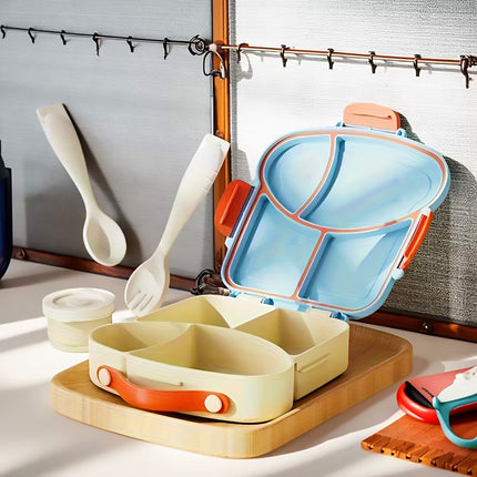 Lunch Box With Compartments Microwave Safe Leak Resistant Bento Box
