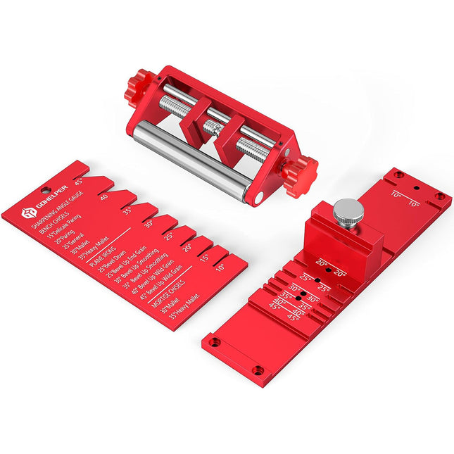 Chisel Sharpening Jig With Angle Gauge Woodworking Knife Tool Grinding Setup