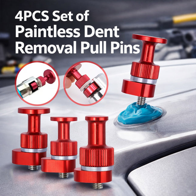 4PCS Paintless Dent Repair Kit Car Dent Puller Tool For Auto Body Repair Use