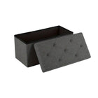 Multifunctional Living Room Storage Stool Large Capacity Foldable Space Saving