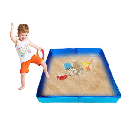 Folding Square Sand Table Portable Play Tray for Indoor Outdoor Use with Beach Toys