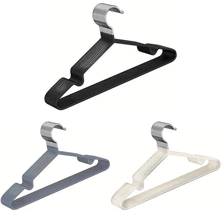Clothes Hangers 10 Pack Anti Slip Plastic Hanger Clothes Rack Organizer