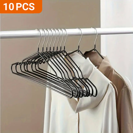 Clothes Hangers 10 Pack Anti Slip Plastic Hanger Clothes Rack Organizer