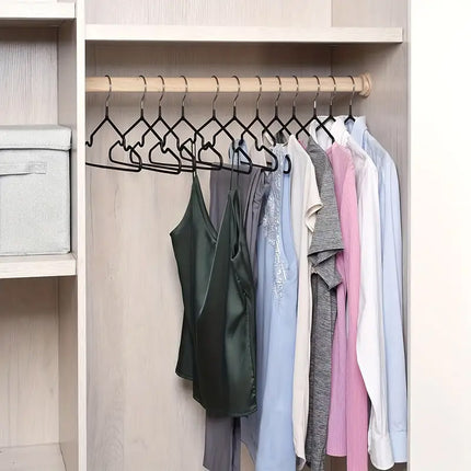 Clothes Hangers 10 Pack Anti Slip Plastic Hanger Clothes Rack Organizer