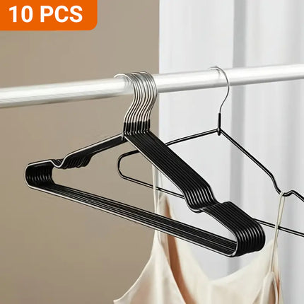 Clothes Hangers 10 Pack Anti Slip Plastic Hanger Clothes Rack Organizer