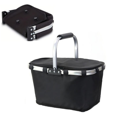 Foldable Insulated Picnic Basket Outdoor Portable Hamper for Camping Travel