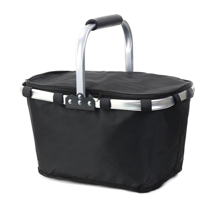 Foldable Insulated Picnic Basket Outdoor Portable Hamper for Camping Travel