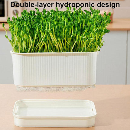 Seedling Tray Sprout Tray Soilless Hydroponic Planting Pot for Indoor Gardening
