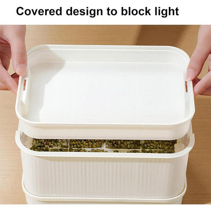 Seedling Tray Sprout Tray Soilless Hydroponic Planting Pot for Indoor Gardening