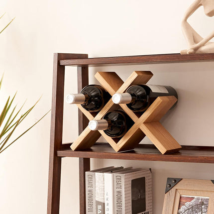 Wooden Wine Rack Bottle Holder Desktop Storage Stand Display Shelf For Kitchen