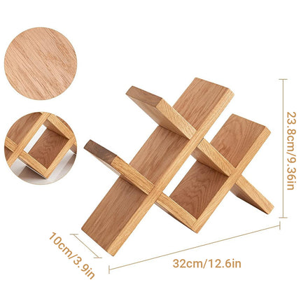 Wooden Wine Rack Bottle Holder Desktop Storage Stand Display Shelf For Kitchen