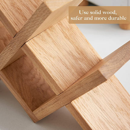 Wooden Wine Rack Bottle Holder Desktop Storage Stand Display Shelf For Kitchen