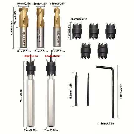 13Pcs Welding Spot Remover Drill Bit Set For Car Body Weld Cleaner Grinder Tool