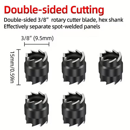 13Pcs Welding Spot Remover Drill Bit Set For Car Body Weld Cleaner Grinder Tool
