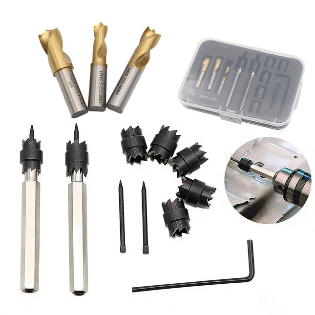 13Pcs Welding Spot Remover Drill Bit Set For Car Body Weld Cleaner Grinder Tool