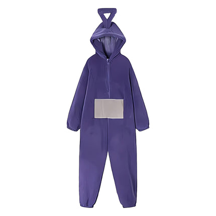 Family Matching Cartoon Onesie Pyjamas Plush Hooded Winter Sleepwear Set
