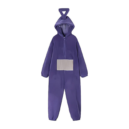 Family Matching Cartoon Onesie Pyjamas Plush Hooded Winter Sleepwear Set
