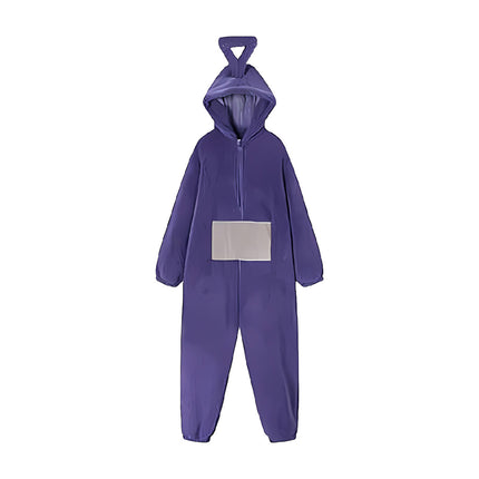 Family Matching Cartoon Onesie Pyjamas Plush Hooded Winter Sleepwear Set