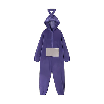 Family Matching Cartoon Onesie Pyjamas Plush Hooded Winter Sleepwear Set
