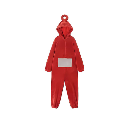 Family Matching Cartoon Onesie Pyjamas Plush Hooded Winter Sleepwear Set