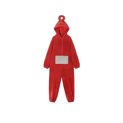 Family Matching Cartoon Onesie Pyjamas Plush Hooded Winter Sleepwear Set