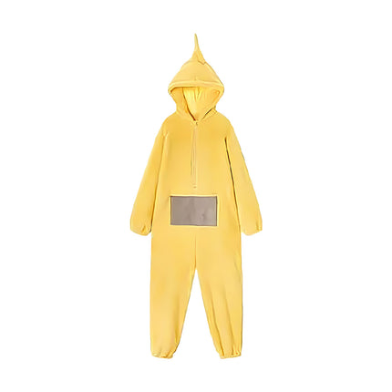 Family Matching Cartoon Onesie Pyjamas Plush Hooded Winter Sleepwear Set
