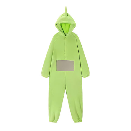 Family Matching Cartoon Onesie Pyjamas Plush Hooded Winter Sleepwear Set
