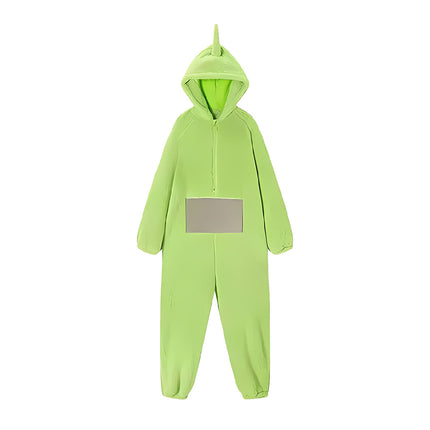 Family Matching Cartoon Onesie Pyjamas Plush Hooded Winter Sleepwear Set