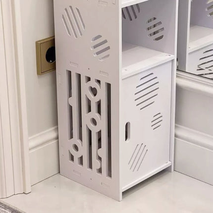Bathroom Corner Shelf  Large Capacity Multi-layer Storage Cabinet Floor Cabinet
