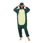 Dinosaur Cartoon Flannel Pajamas One Piece Fall Winter Homewear Sleepwear