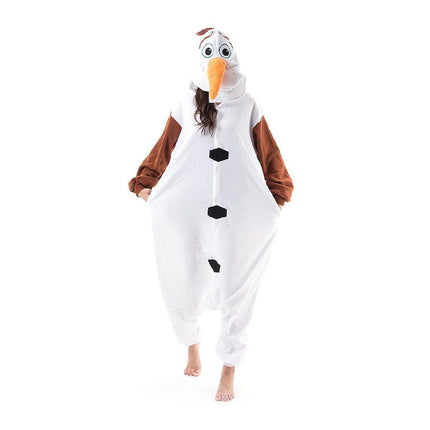 Dinosaur Cartoon Flannel Pajamas One Piece Fall Winter Homewear Sleepwear
