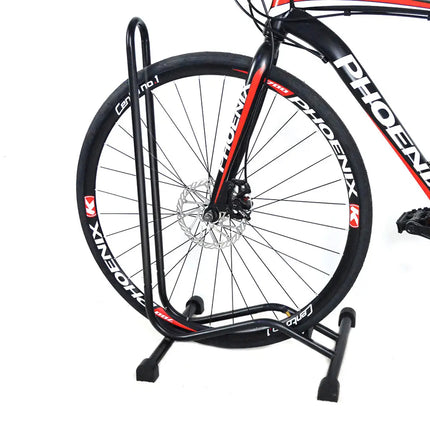Bike Parking Rack Floor Stand Universal Black Bicycle Storage Organizer Holder