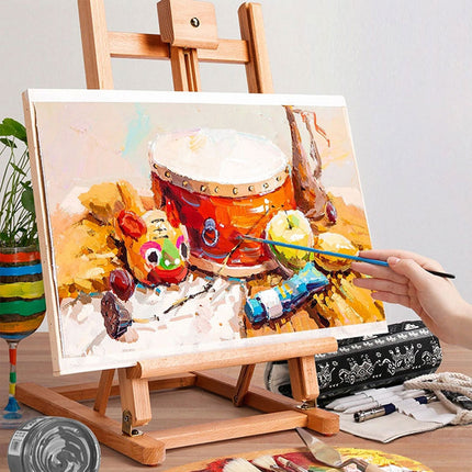 Drawing Board Set 4PCS Wooden Sketch Boards Artist Painting Panels For Studio