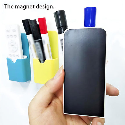 Plastic Magnetic Pen Holder Erase Marker Storage Box Pencil Organizer For Home