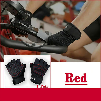 L Size Weight Lifting Gloves Gym Bodybuilding Fitness Workout Cycling Crossfit Men