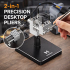 2 in 1 Mini Portable Pliers Heavy Duty Precision Non Slip Base Repair Tool Use