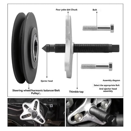 46 PCS Steering Wheel Puller Hub Removal Ball Joint Puller Kit For Car Auto Use