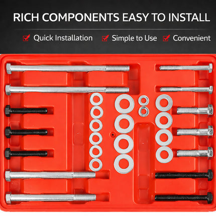 46 PCS Steering Wheel Puller Hub Removal Ball Joint Puller Kit For Car Auto Use