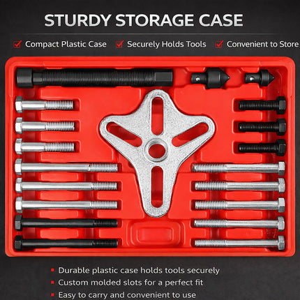 46 PCS Steering Wheel Puller Hub Removal Ball Joint Puller Kit For Car Auto Use