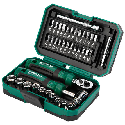 40 in 1 Ratchet Wrench and Screwdriver Kit For Mechanic DIY Car Repair Tool Set