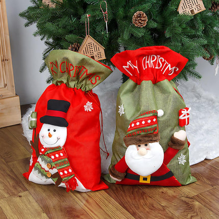 Christmas Large Jumbo Felt Santa Sack Children Xmas Gifts Candy Stocking Bag